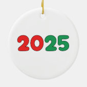 Christmas Husky Ornament: Merry Woofmas セラミックオーナメント (裏面)