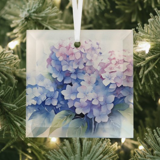 Christmas Hydrangea Glass Ornament ガラスオーナメント (インサイチュ)
