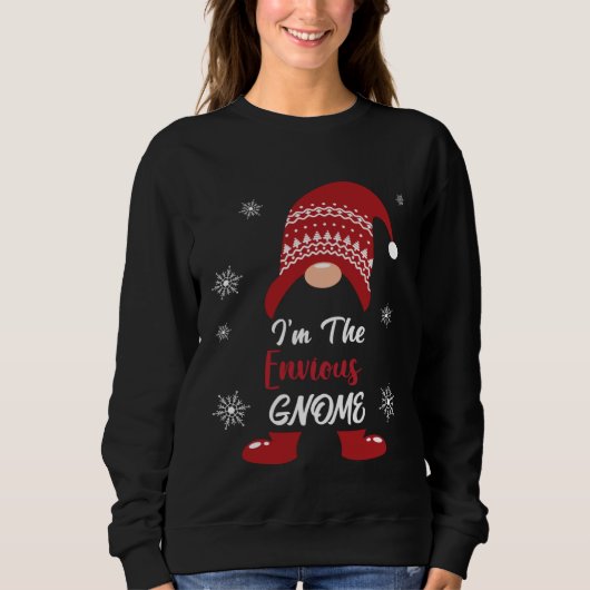 Christmas I am the Envious Gnome Xmas Men Women スウェットシャツ (正面)