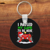 Christmas I Paused My Game To Be Here Fun Gamer Bo キーホルダー (正面)