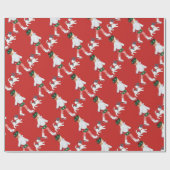 christmas-ice-skating ラッピングペーパー (フラット)