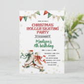 Christmas Ice Skating Party Invitation 招待状 (スタンド正面)