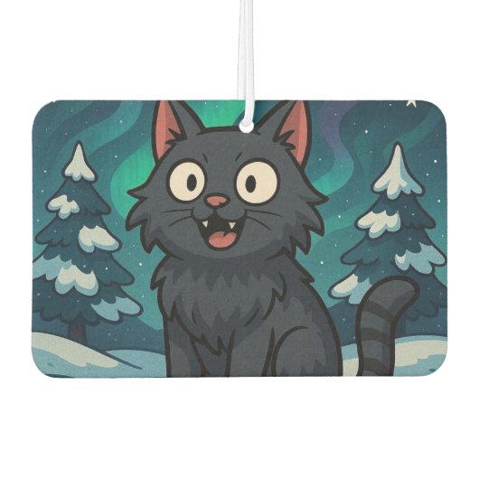 Christmas Icelandic Yule Cat  カーエアーフレッシュナー (正面)