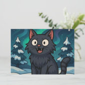 Christmas Icelandic Yule Cat  サンキューカード (スタンド正面)