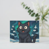 Christmas Icelandic Yule Cat  シーズンポストカード (スタンド正面)