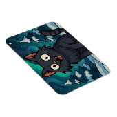 Christmas Icelandic Yule Cat  マグネット (右側)