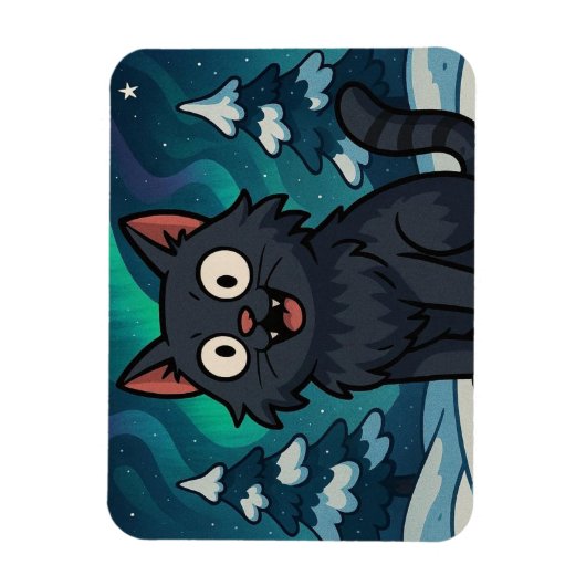 Christmas Icelandic Yule Cat  マグネット (縦)