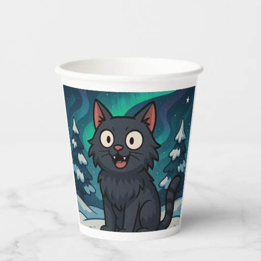 Christmas Icelandic Yule Cat  紙コップ (正面)