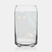 Christmas Icelandic Yule Cat with Northern Lights ガラス缶 (正面)