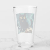 Christmas Icelandic Yule Cat with Northern Lights タンブラーグラス (裏面)