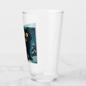 Christmas Icelandic Yule Cat with Northern Lights タンブラーグラス (左)