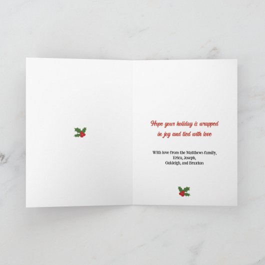 Christmas Illustrations Holiday カード (内部)