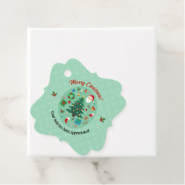 Christmas Illustrations Holiday Party フェイバータグ