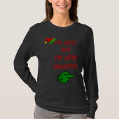 Christmas I'm Nice But I'm With Naughty Tシャツ (正面)