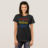 Christmas In August Squad Summer Group Santa Xmas Tシャツ (正面フル)