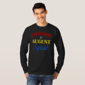 Christmas In August Squad Summer Group Santa Xmas Tシャツ (正面フル)