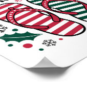 Christmas In August Summer Lover Men Women Kids Ch ポスター (角)