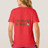 Christmas in family tシャツ (裏面)