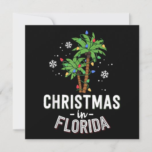Christmas In Florida Deck The Palm Trees Family Va セーブザデート (正面)