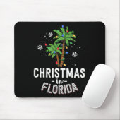 Christmas In Florida Deck The Palm Trees Family Va マウスパッド (マウス)
