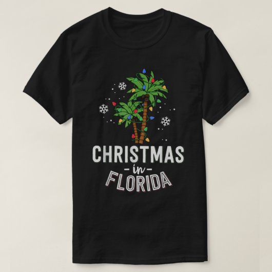 Christmas In Florida Deck The Palm Trees Family Va Tシャツ (デザイン正面)