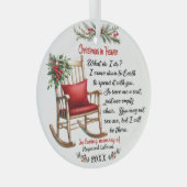 Christmas in Heaven Memorial Ornament ガラスオーナメント (正面右)