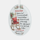 Christmas in Heaven Memorial Ornament ガラスオーナメント (正面左)