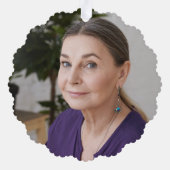 Christmas In Heaven Memorial Photo オーナメントカード (裏面)