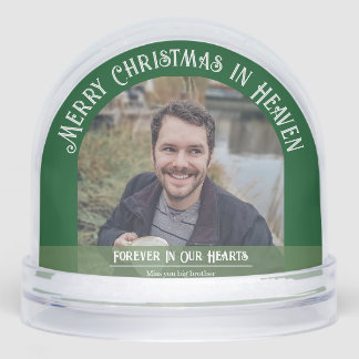 Christmas In Heaven Memorial Snow Globe