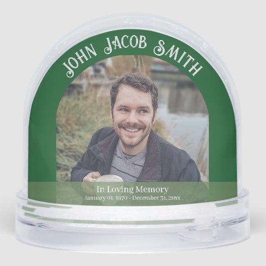 Christmas In Heaven Memorial Snow Globe (裏面)