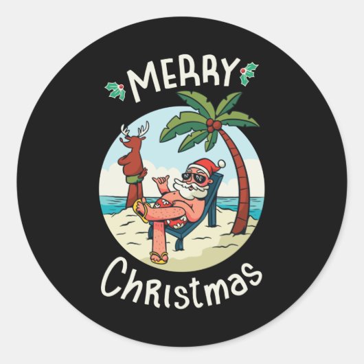 Christmas in July ラウンドシール (正面)