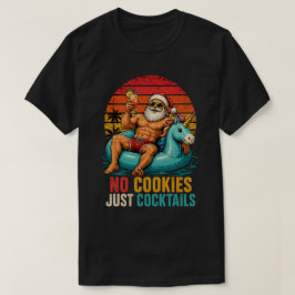 Christmas In July | レトロサマーサンタカクテル Tシャツ