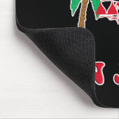 Christmas In July Bikini Flip Flops Palm Tree マウスパッド (コーナー)