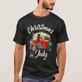 Christmas In July Camping  Xmas Tシャツ (正面)