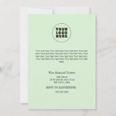 Christmas in July Custom Company Name Logo & Text 招待状 (裏面)