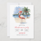 Christmas in July Custom Company Name Logo & Text 招待状 (正面)