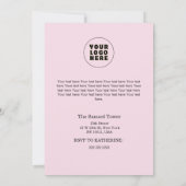 Christmas in July Custom Company Name Logo & Text 招待状 (裏面)