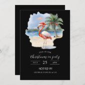 Christmas in July Custom Company Name Logo & Text 招待状 (正面/裏面)