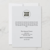 Christmas in July Custom Company Name Logo & Text 招待状 (裏面)