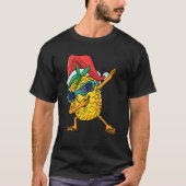 Christmas in July Dabbing Pineapple Fruit Dab Danc Tシャツ (正面)