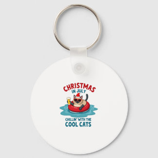 Christmas In July Daddy Mommy Chillin With The Sia キーホルダー