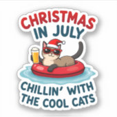 Christmas In July Daddy Mommy Chillin With The Sia シール (正面)