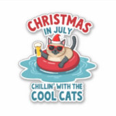 Christmas In July Daddy Mommy Chillin With The Sia シール (正面)