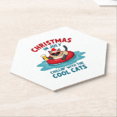 Christmas In July Daddy Mommy Chillin With The Sia ペーパーコースター (アングル)