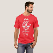 Christmas in july red tshirt tシャツ (正面フル)
