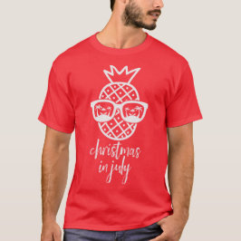 Christmas in july red tshirt tシャツ