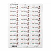 Christmas in July Santa ラベル (フルシート)