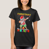 Christmas In July Santa Dabbing Summer Santa Surf Tシャツ (正面)