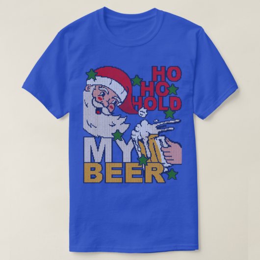 Christmas In July Shirt Santa Ho Hall My Beer Tシャツ (デザイン正面)