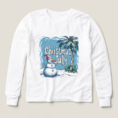 Christmas in July Snowman & Palm Tree Design (デザイン正面)